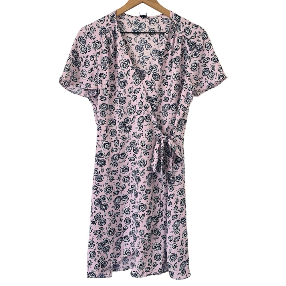 J Crew Womens Cottage Core Dress 8 Pastel Pink Floral Romantic Dainty Feminine